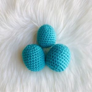 Crochet Easter Eggs 3 pc